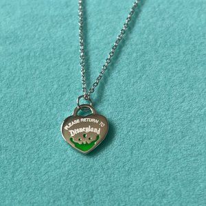 Inspired theme park villain collection lime sterling necklace
